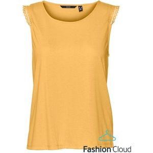 Vero Moda Cilja Sl Top Golden Cream GEEL M