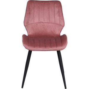 Eetkamerstoel Wytske - Roze - Velvet