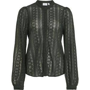 Vila Blouse Vichikka Lace L/s Shirt- Noos 14082977 Scarab Dames Maat - XS