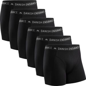 DANISH ENDURANCE Katoenen Boxershorts- Onderbroeken voor Heren- 6 pack - Maat S