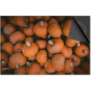 Inductie beschermer 60x60 - afdekplaat inductie mat - Dietrix Kookplaat beschermer - DELUXE - Herfst - Oranje kalebassen