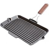 Fontignac Grillpan - gietijzer - rechthoekig - 34 x 21cm