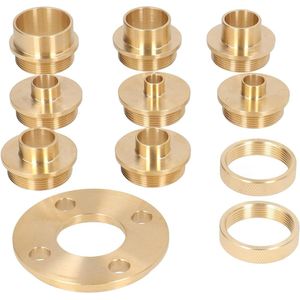 Routersjabloongeleider routeronderdelen moeradapter Messing sjabloon met vergrendeling Kit Routeraccessoire Messing voor uitgesneden werk Dovetailing