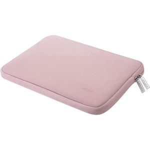 Laptophoes 16""inch, Neopreen Rugzakhoes met Kleine Hoes, Grijs (roze)