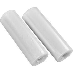 Professionele Vacuumrollen Voedsel met Reliëf – Vacumeerfolie - Vacuumzakken Voedsel – Vacuumfolie rollen – 20x600 cm – 2 stuks
