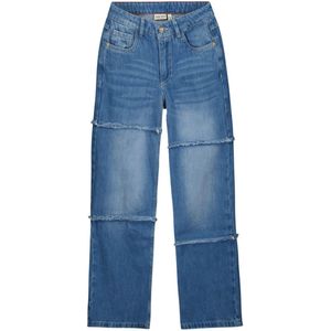 Like Flo zomer jeans broek meisjes teens - denim blauw - wide leg - Femm