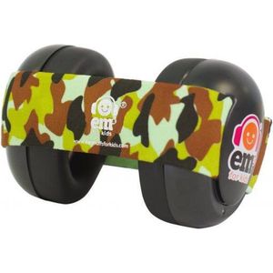 Em's for kids baby gehoorbeschermers Zwart - Camouflage bandje