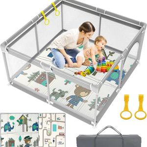 Lexium Grondbox Baby - Speelbox - Baby Playpen - Kruipbox voor Baby - Veilige Speelomgeving - Speelbox - Baby box