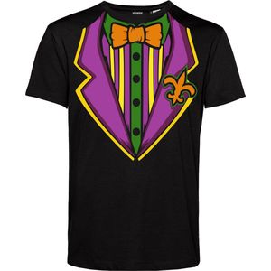 T-shirt kind Joker Kostuum | Carnavalskleding kind | Halloween Kostuum | Foute Party | Zwart | maat 128