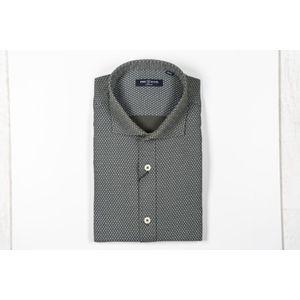 Pre End heren overhemd - heren blouse - lange mouw - 100506 - Gunther - groene print - maat L