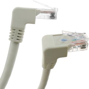 BeMatik - Categorie 6 netwerkkabel Cat.6 RJ45 haaks UTP 24AWG LAN 3 m