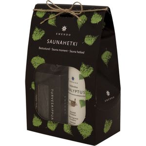 Emendo Sauna moment - Eucalyptus geur, Badspons en turfzeep