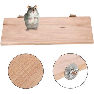 Cavia Speelgoed Houten Platform - Hamster Huisdier Kooi Speelgoed - Chinchilla Cavia Chipmunk Kauw Speelgoed Platform