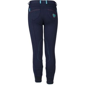 Horka Rijbroek Junior Ola Slim Fit Dark Marine - 116 | Paardrijbroek