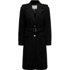 Only Jas Onlsif Filippa Life Belted Coat Cc 15292803 Black/solid Dames Maat - XL