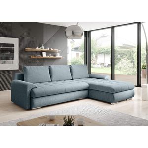hoekbank kyoto- blue- lounge universeel- hoeksalon met bed en opbergruimte- seatsandbeds