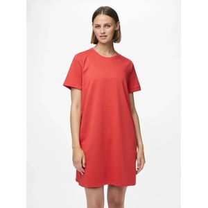 Pieces Sweat Dress - Loungewear Dress K/M - M - Rood