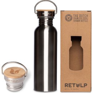 Retulp Urban - Waterfles - Drinkfles - 750 ml - RVS