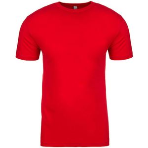 Men´s Crew Neck T-Shirt met korte mouwen Red - 4XL