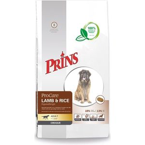 Prins procare croque hypo allergic lam/rijst - 10 kg - 1 stuks