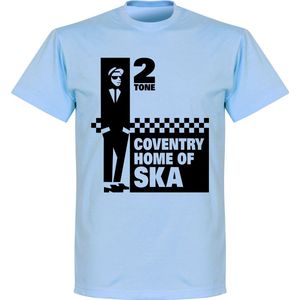 Coventry Home of 2 Tone Ska T-shirt - Lichtblauw - S