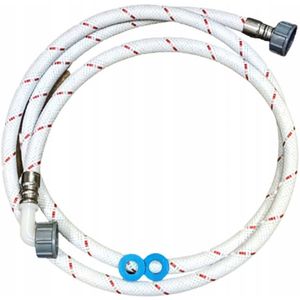 Toevoerslang wasmachine/vaatwasser in nylon vlecht 250 cm