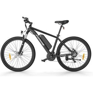 Foride Xtremer 1 elektrische fiets, 250W motor, 36V 13Ah accu, 27,5 inch banden, maximale snelheid 25 km/u, maximaal bereik 100 km, schijfrem en e-brake, vering met lockout, Shimano 21-speed