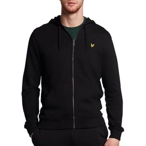 Lyle & Scott Zip Through Hoodie Truien & Vesten Heren - Sweater - Hoodie - Vest- Zwart - Maat M