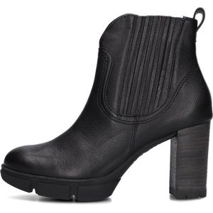 Paul Green 9033 Enkellaarsjes - Enkelboots met rits - Dames - Zwart - Maat 41