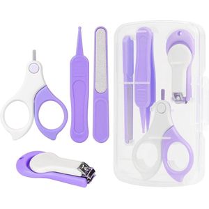 4-in-1 Nagelset voor Baby's - Manicureset inclusief Babyschaar, Nagelknipper, Nagelvijl en Pincet