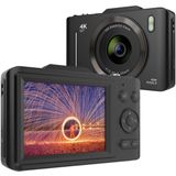 Digitale Camera voor Foto en Video - 2,8-inch IPS Scherm - 16x Digital Zoom-functie - Anti-Shake - Smart Focus - Ingebouwde Zaklamp - met Koord - geschikt voor 32GB - 128GB Geheugenkaarten