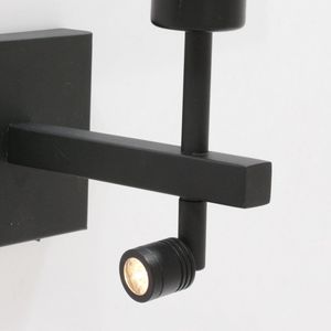 Steinhauer wandlamp Stang - zwart - metaal - 8207ZW