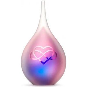 Urnencenter - Mini Urn Frosted Infinity™ - Roze / Blauw - Mini Urn - Urnen voor Mensen - Urn voor Dieren - Gedenkartikel