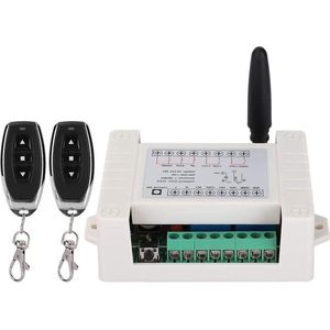 433Mhz RF draadloze afstandsbediening motor - vooruit en achteruit - Road Gate elektrische deur - twee schakelaarcontroller - lichtmomentschakelaarzender met ontvanger - bedieningsopties - geschikt voor 2CH .