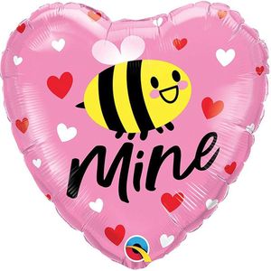 Qualatex - Folieballon Bee Mine Hearts 45 cm
