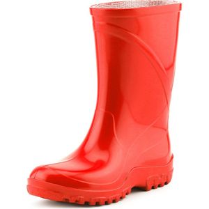 Ladeheid Kinder Regenlaarzen - Jongens Meisjes Antislip Zool - PVC - LA-KL-002-BW - Rood - 25/26