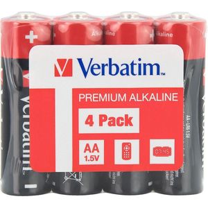 Verbatim Alkaline batterij AA 4x(#49501)