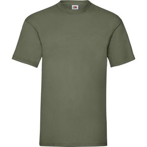 5-Pack Maat L - T-shirts olijf groen heren - Ronde hals - 165 g/m2 - Ondershirt shirt - Olijf groene katoenen shirts voor mannen