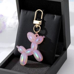 Sleutelhanger - Ballonhond Roze - Pink - Balloon Twisting - Ballonfiguur - Ballon - Key Chain - Balloon Dog - Teckel -