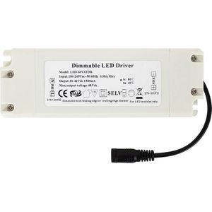 LCB - Dimbare LED driver 65W - Triac / fase aansnijding - voor 54W/65W LED paneel - Flicker vrij - 25-42V 1500mA
