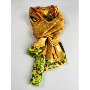 Sjaal Gustav Klimt de kus glad materiaal