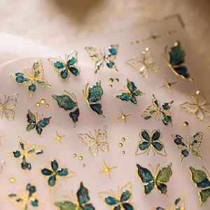 Nail sticker set self-adhesive with 3D effect easy to use fashionable patterns for unique nail designs - Yamobi