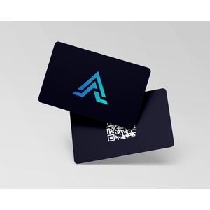 Unieke Digitale Visitekaart - Businesscard - Tinna NFC Visitekaart (Blauw) - Digitaal profiel - Geen marketingboek nodig - Draadloze gegevensoverdracht - NFC - QR -Deel je sociale media met één tap