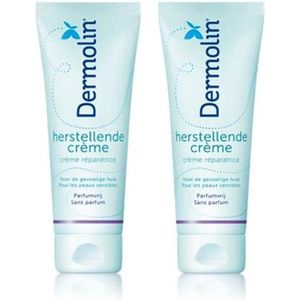 Dermolin herstellende creme 2x75ml