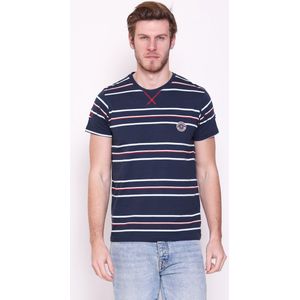 Mezaguz Heren Shirt-Tailling-Navy-Maat XXL