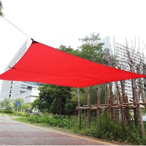 Waterproof Rectangle Sun Shade Sail for Garden Patio - Outdoor Indoor Canopy 4 x 3m Red