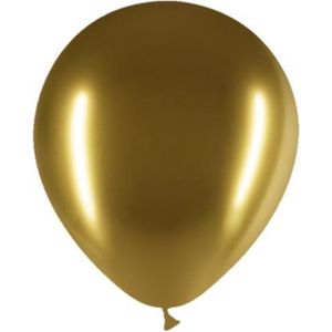 Gouden Ballonnen Chroom 30cm 50st