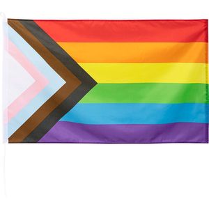 Boland - Polyester vlag Progress - Regenboog - Regenboog