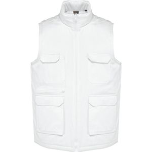 WK. Designed To Work Gewatteerd unisex gilet in polykatoen met veel zakken WK607 - White - XL