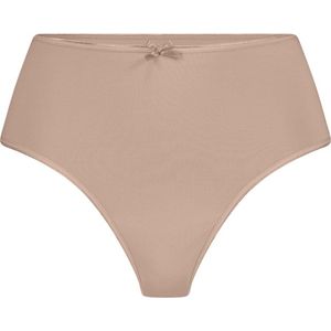RJ Bodywear Pure Color dames maxi string (1-pack) - lichtbruin - Maat: XXL